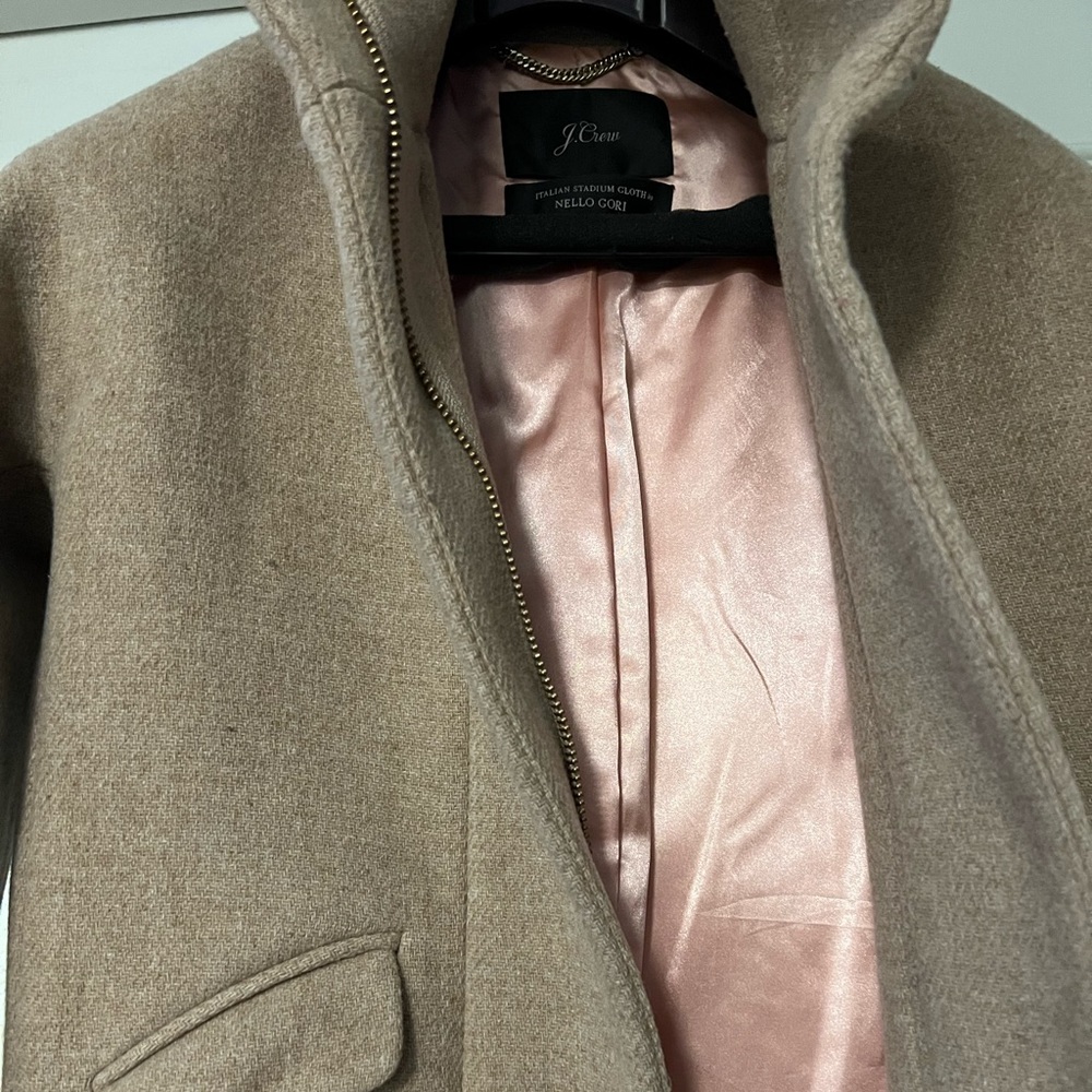 SOLD- J Crew Cocoon Italian stadium cloth wool coat - Picture 9 of 11